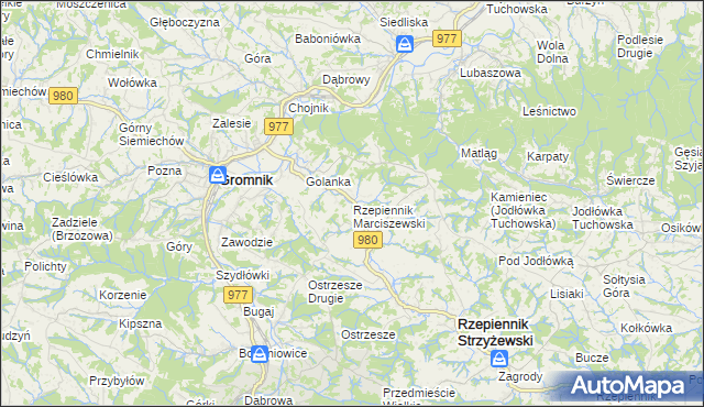 mapa Rzepiennik Marciszewski, Rzepiennik Marciszewski na mapie Targeo