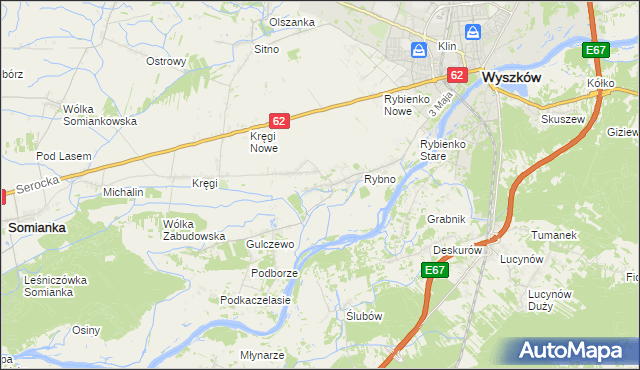 mapa Tulewo Górne, Tulewo Górne na mapie Targeo