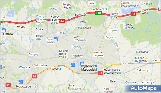 mapa Wolica Piaskowa, Wolica Piaskowa na mapie Targeo