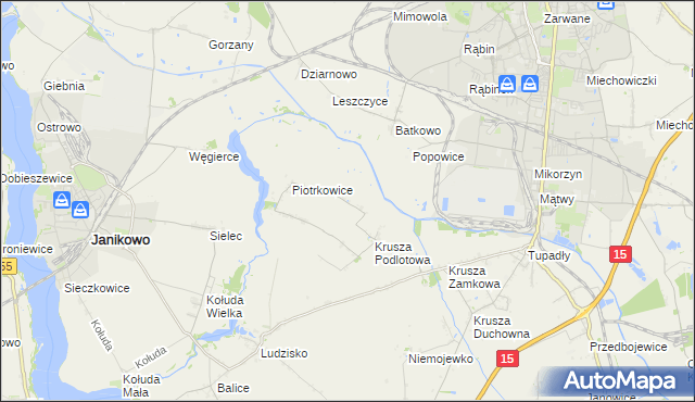 mapa Żalinowo, Żalinowo na mapie Targeo