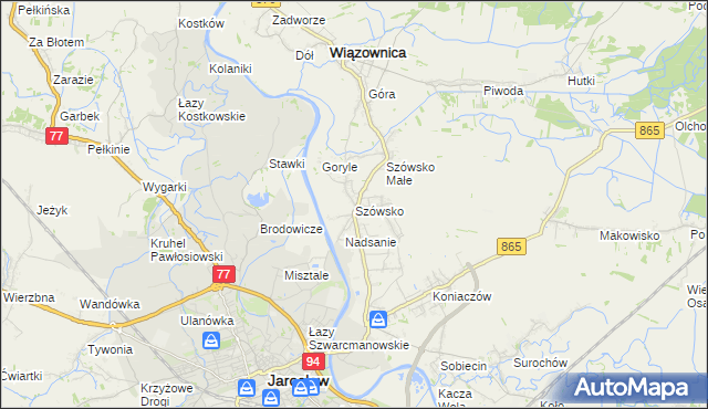 mapa Szówsko, Szówsko na mapie Targeo
