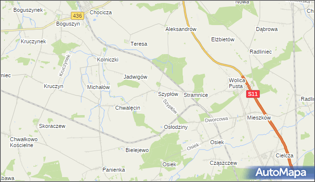 mapa Szypłów, Szypłów na mapie Targeo