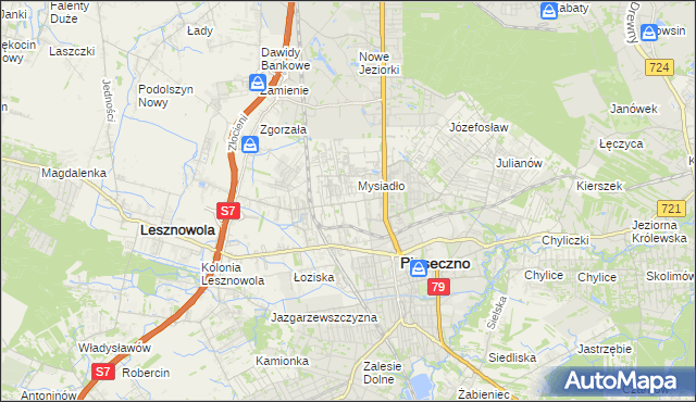 mapa Nowa Iwiczna, Nowa Iwiczna na mapie Targeo
