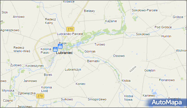 mapa Siarczyce, Siarczyce na mapie Targeo