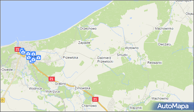 mapa Dalimierz Przewłocki, Dalimierz Przewłocki na mapie Targeo