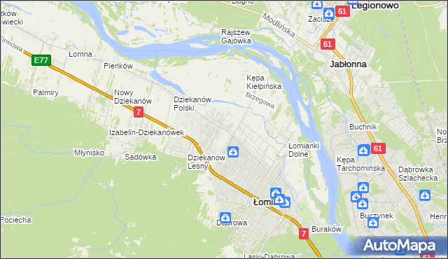 mapa Kiełpin Poduchowny, Kiełpin Poduchowny na mapie Targeo