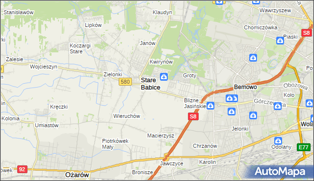 mapa Latchorzew, Latchorzew na mapie Targeo