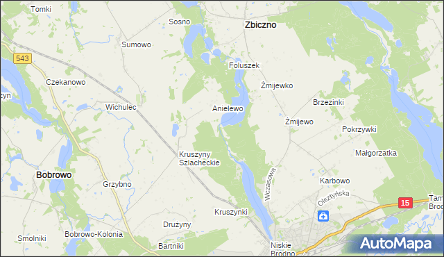 mapa Lisa Młyn, Lisa Młyn na mapie Targeo