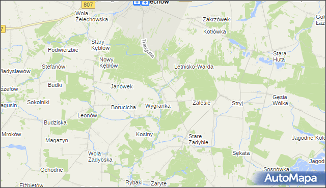 mapa Nowe Zadybie, Nowe Zadybie na mapie Targeo