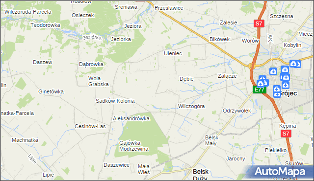 mapa Sadków Duchowny, Sadków Duchowny na mapie Targeo