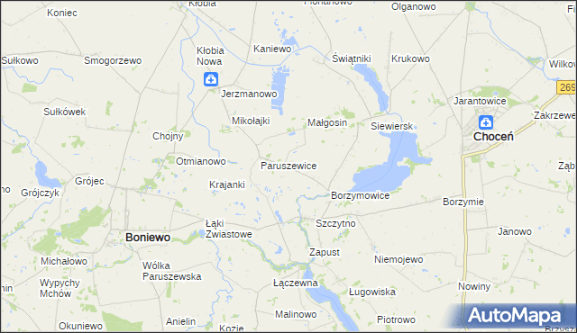 mapa Sieroszewo, Sieroszewo na mapie Targeo
