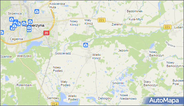 mapa Wielki Klincz, Wielki Klincz na mapie Targeo