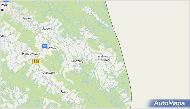 mapa Bandrów Narodowy, Bandrów Narodowy na mapie Targeo