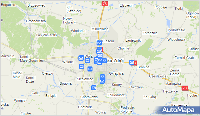 mapa Busko-Zdrój, Busko-Zdrój na mapie Targeo