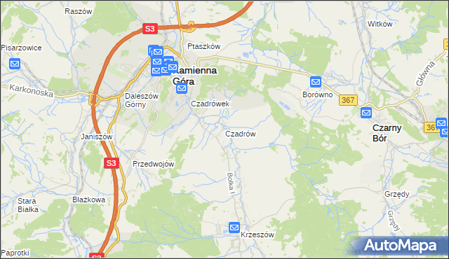 mapa Czadrów, Czadrów na mapie Targeo