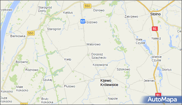 mapa Dorposz Szlachecki, Dorposz Szlachecki na mapie Targeo