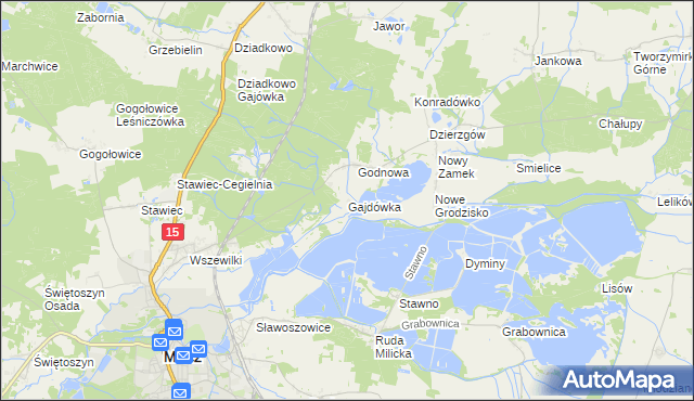 mapa Gajdówka, Gajdówka na mapie Targeo