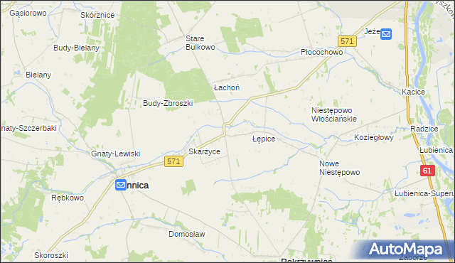 mapa Golądkowo, Golądkowo na mapie Targeo