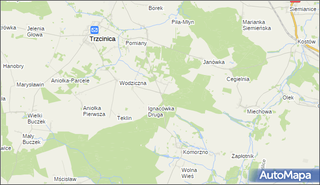 mapa Ignacówka Trzecia, Ignacówka Trzecia na mapie Targeo