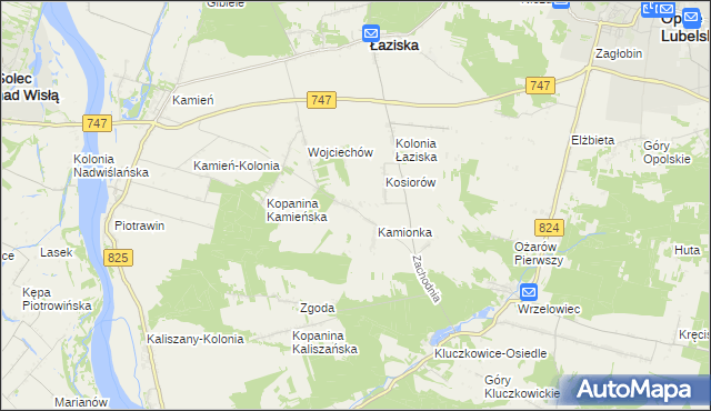 mapa Kępa Piotrawińska, Kępa Piotrawińska na mapie Targeo
