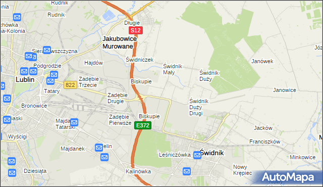 mapa Kolonia Świdnik Mały, Kolonia Świdnik Mały na mapie Targeo