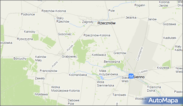 mapa Kotłowacz, Kotłowacz na mapie Targeo