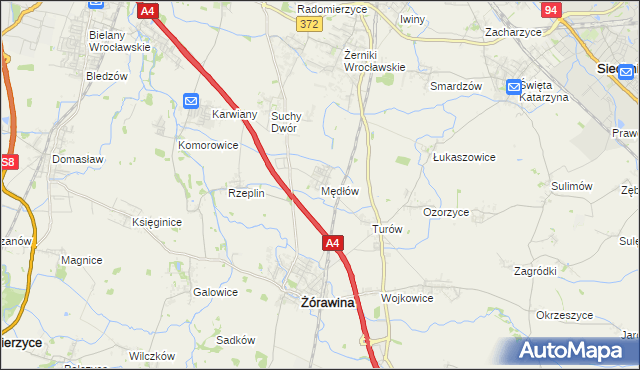 mapa Mędłów, Mędłów na mapie Targeo