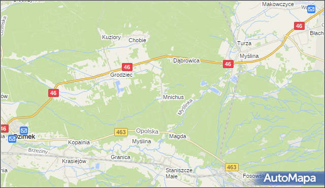 mapa Mnichus, Mnichus na mapie Targeo