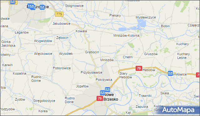 mapa Mniszów, Mniszów na mapie Targeo
