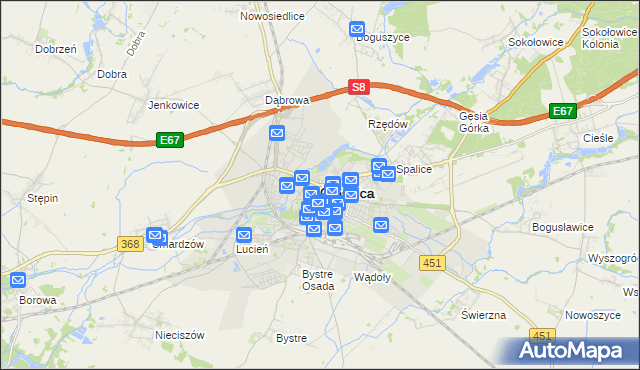 mapa Oleśnica, Oleśnica na mapie Targeo