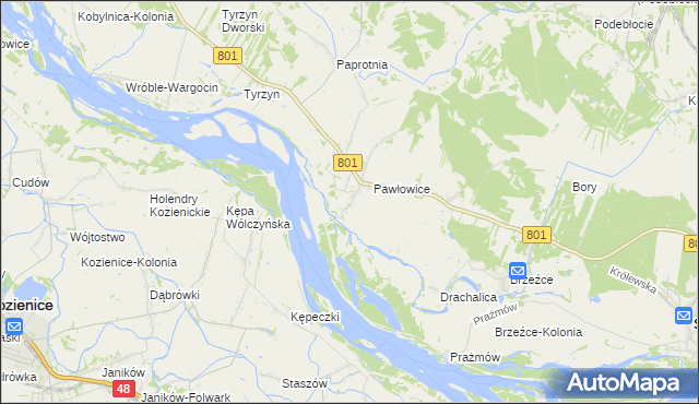 mapa Piotrowice gmina Stężyca, Piotrowice gmina Stężyca na mapie Targeo