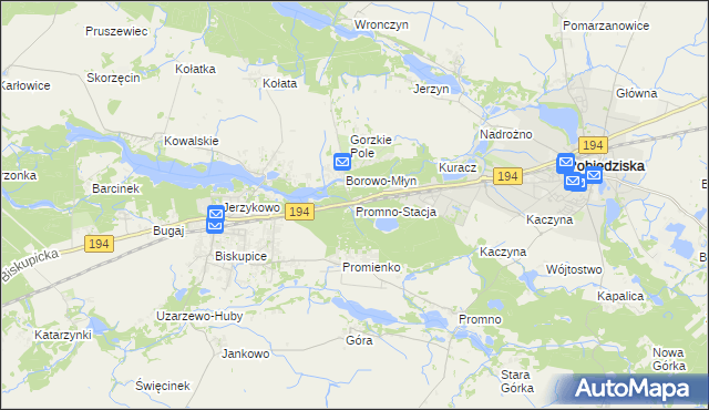 mapa Promno-Stacja, Promno-Stacja na mapie Targeo