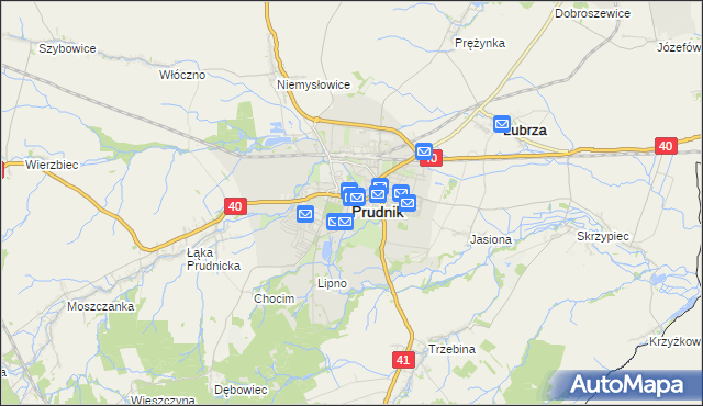 mapa Prudnik, Prudnik na mapie Targeo