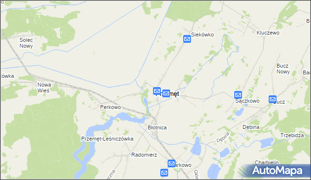 mapa Przemęt, Przemęt na mapie Targeo