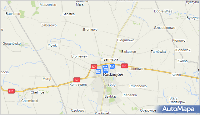 mapa Przemystka, Przemystka na mapie Targeo