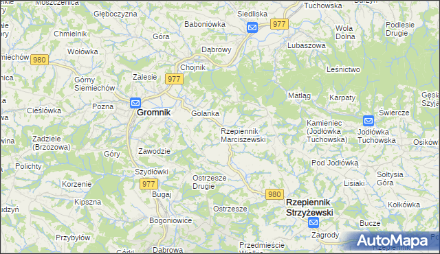 mapa Rzepiennik Marciszewski, Rzepiennik Marciszewski na mapie Targeo