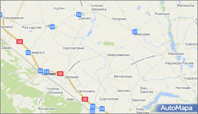 mapa Skrzypkowo, Skrzypkowo na mapie Targeo