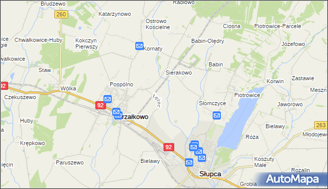 mapa Słomczyce-Huby, Słomczyce-Huby na mapie Targeo
