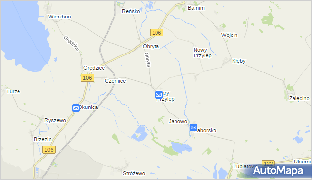 mapa Stary Przylep, Stary Przylep na mapie Targeo