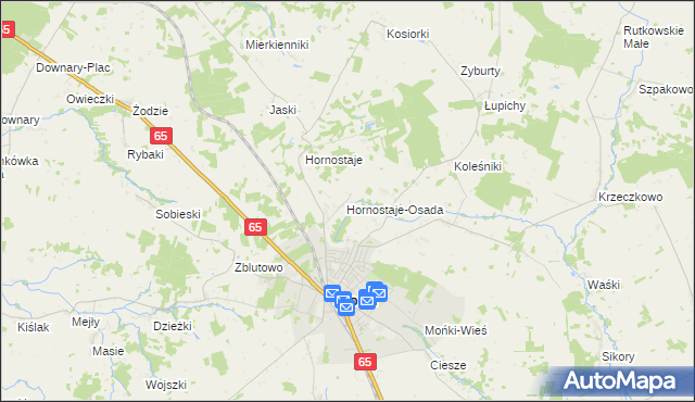 mapa Świerzbienie, Świerzbienie na mapie Targeo