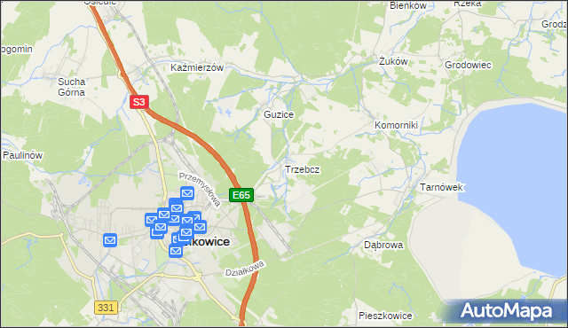 mapa Trzebcz, Trzebcz na mapie Targeo