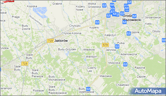 mapa Władków, Władków na mapie Targeo