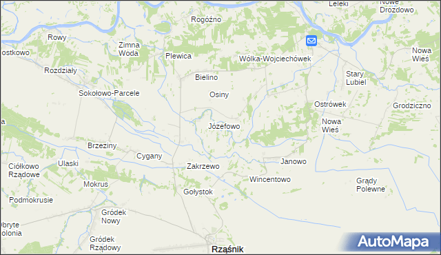 mapa Wola Polewna, Wola Polewna na mapie Targeo