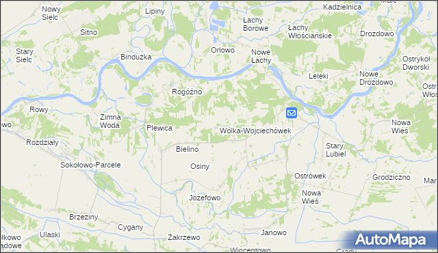 mapa Wólka-Wojciechówek, Wólka-Wojciechówek na mapie Targeo