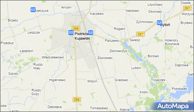 mapa Zborowiec, Zborowiec na mapie Targeo