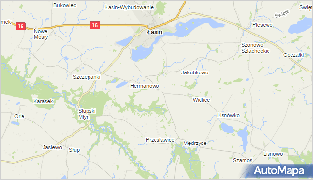 mapa Bogdanki gmina Łasin, Bogdanki gmina Łasin na mapie Targeo