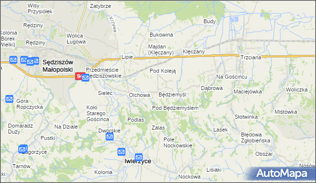 mapa Będziemyśl, Będziemyśl na mapie Targeo