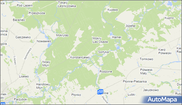 mapa Bobrowisko gmina Golub-Dobrzyń, Bobrowisko gmina Golub-Dobrzyń na mapie Targeo