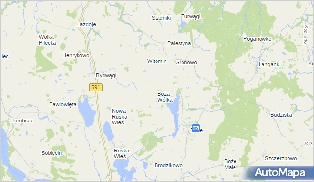 mapa Boża Wólka, Boża Wólka na mapie Targeo