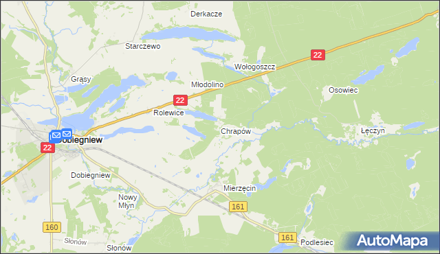 mapa Chrapów, Chrapów na mapie Targeo